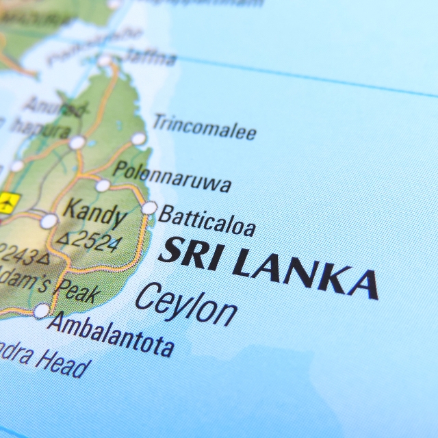 Sri lanka map