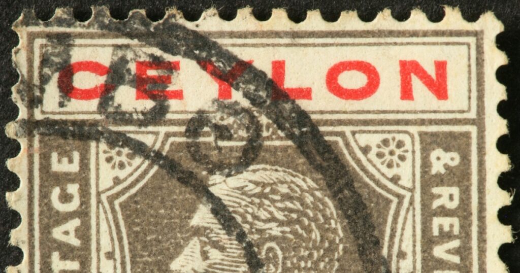 Ceylon old stamp