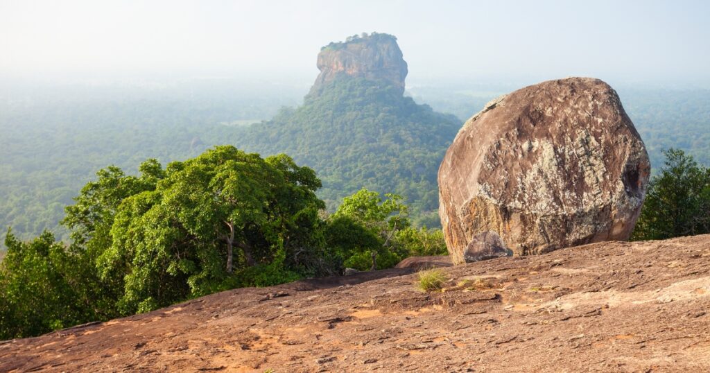 Pidurangala Rock overseeing sigiriya