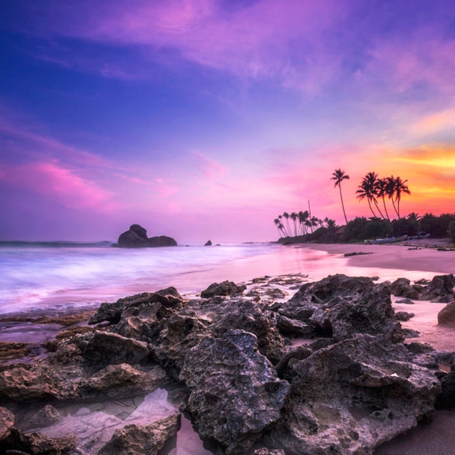 Sri lanka beach photo sunset