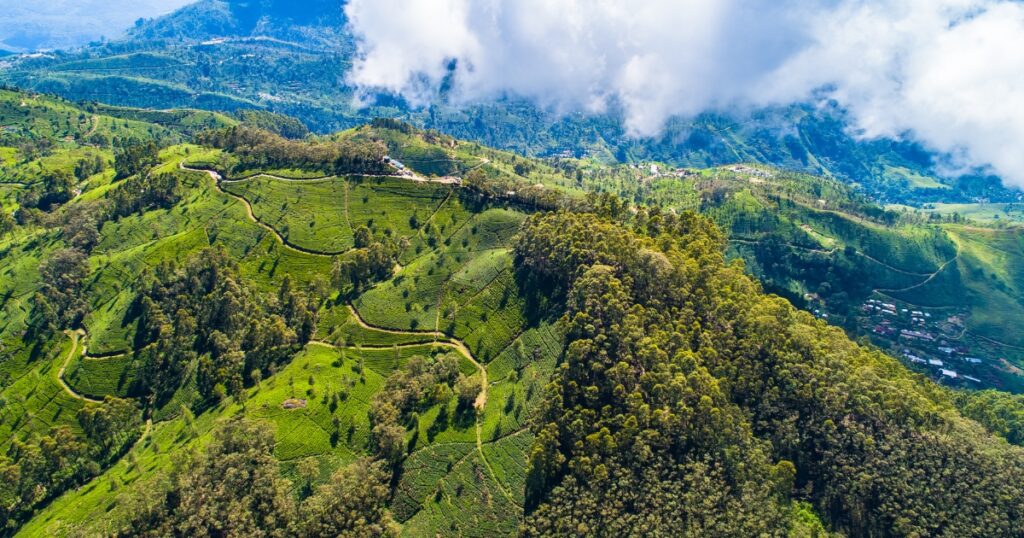 Haputale aerial view