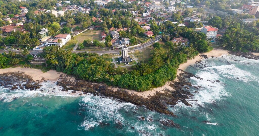 aerial voew of tangalle