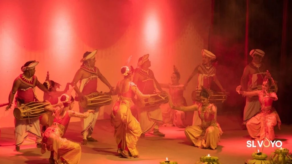 Traditional Sri Lankan cultural dance performance in Habarana