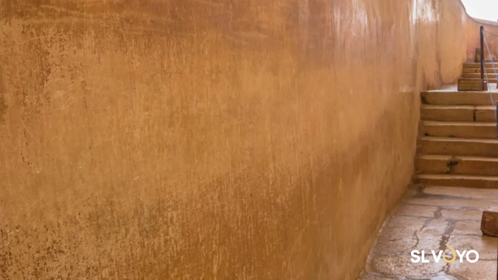 Historic Mirror Wall with ancient inscriptions at Sigiriya