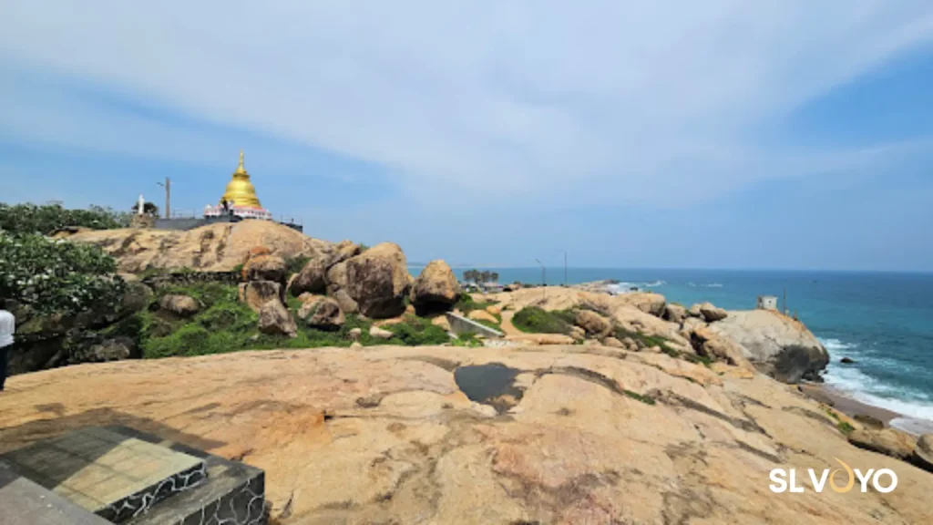 Kirinda Temple overlooking the Indian Ocean Sri Lanka