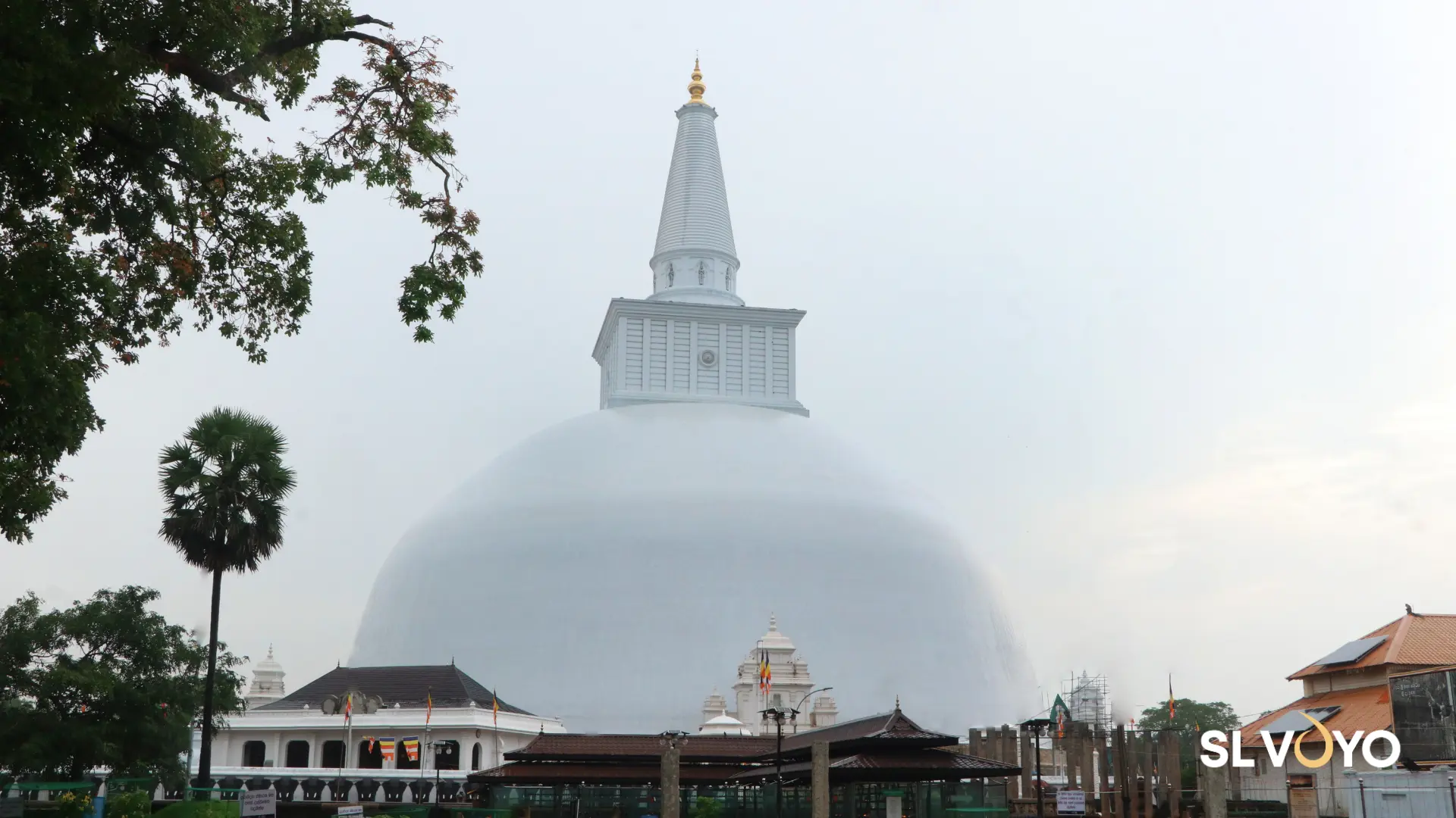 Ruwanwelisaya stupa in Anuradhapura, one of Sri Lanka’s most sacred Buddhist sites