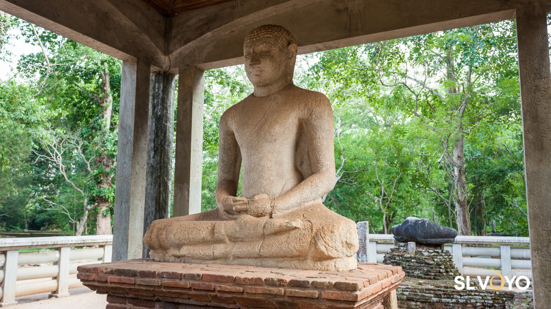 Samadhi Buddha statue representing deep meditation in Anuradhapura