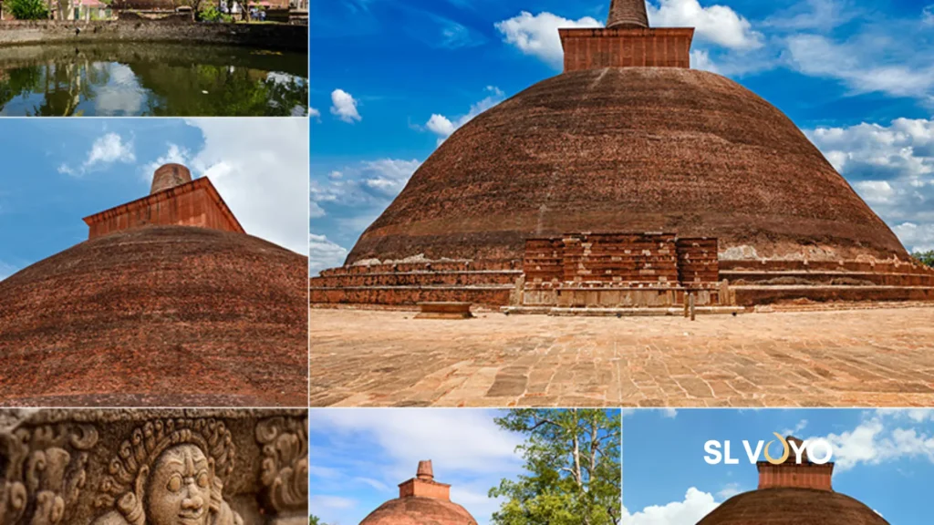 Ancient stupa Anuradhapura Kingdom Sri Lanka