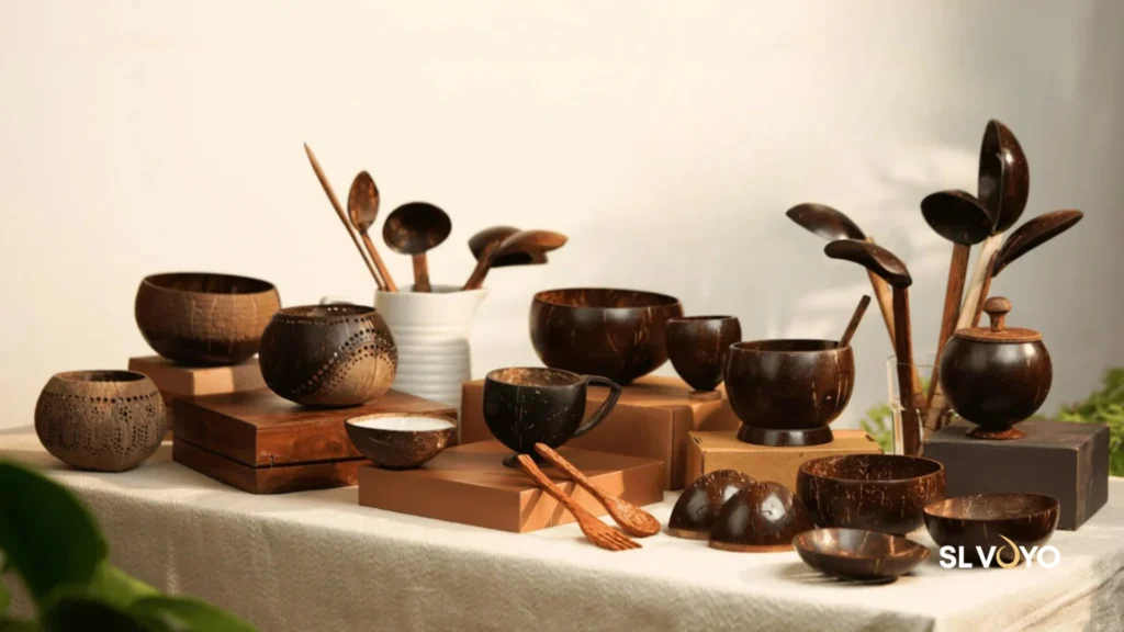 Coconut shells ornaments