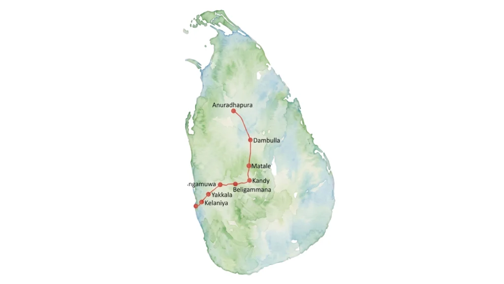 Peace for walk sri lanka route