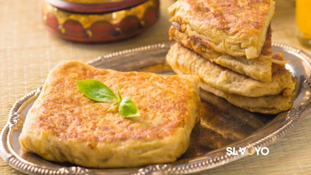 Golden crispy Ceylon Parotta