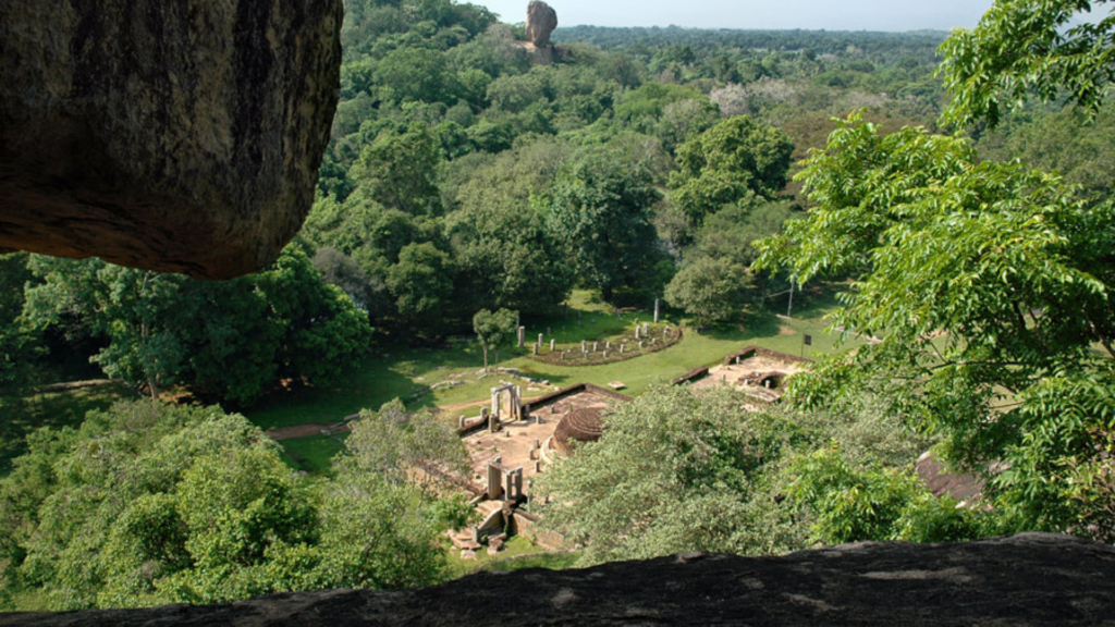 Haththikuchchi monastery ruins Kurunegala forest sanctuary