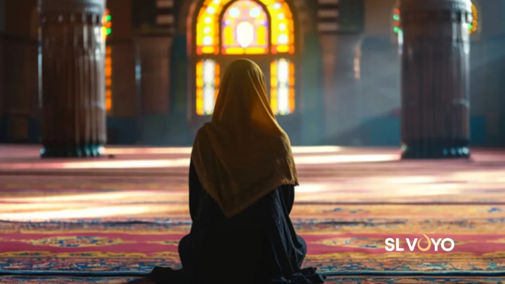 Muslim praying ramadan