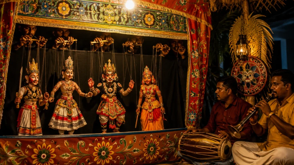 Sri Lanka Rukada puppet theatre tradition
