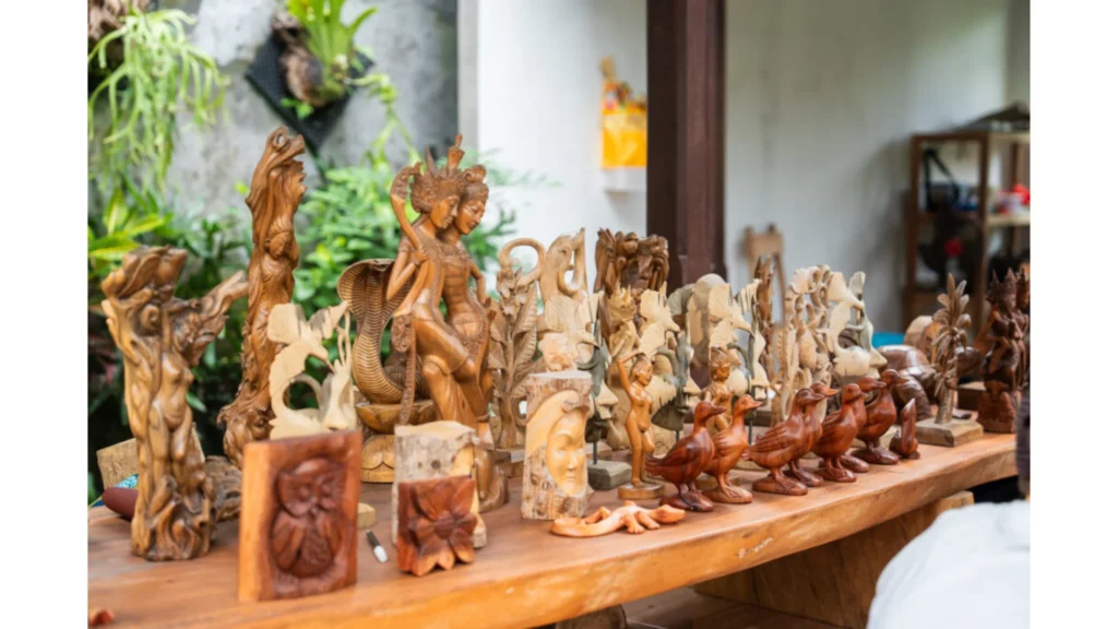 raditional carved wooden artwork