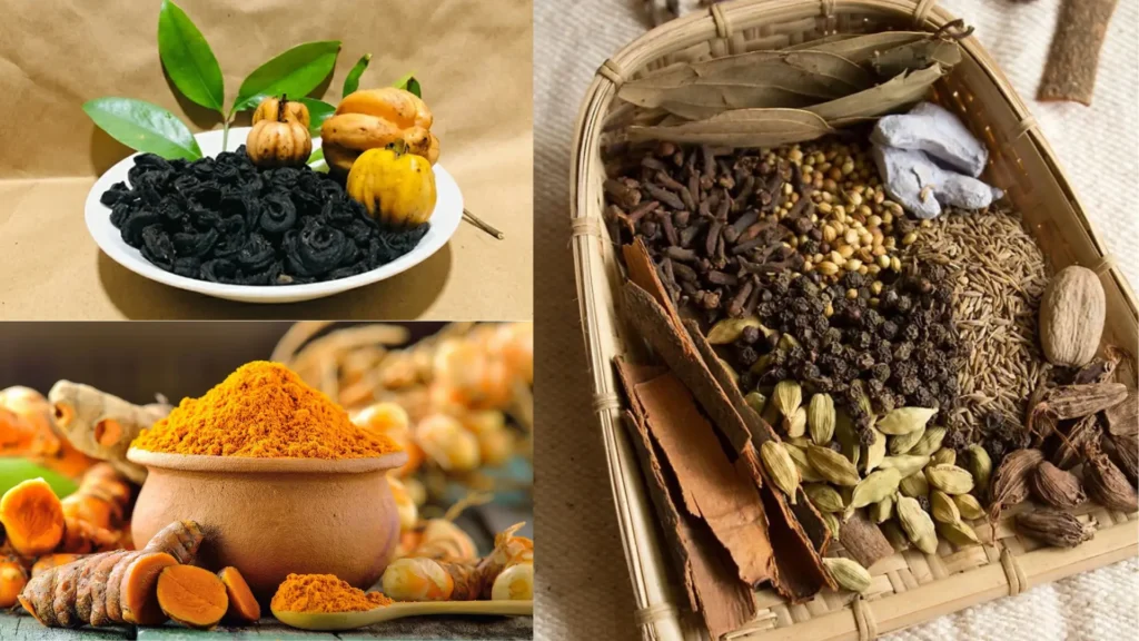 Goraka,turmaric spices