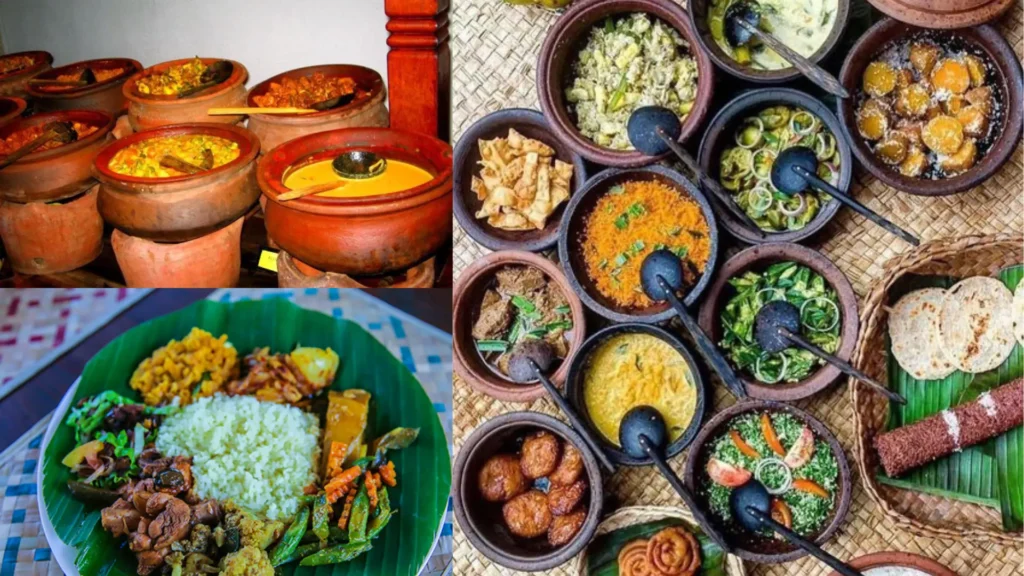 Sri lankan meal save clay pots