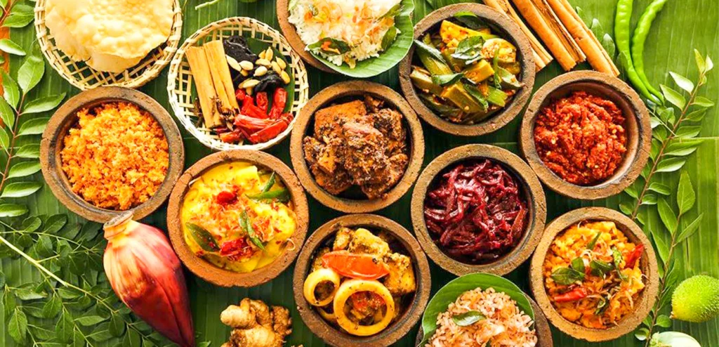 Traditional village curries and local ingredients