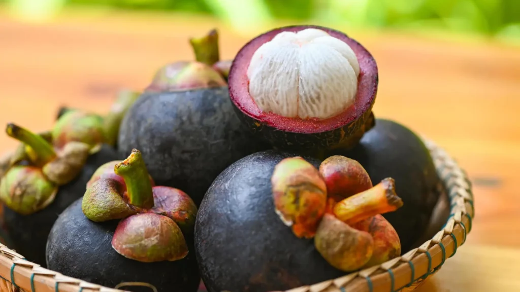 Fresh mangosteens