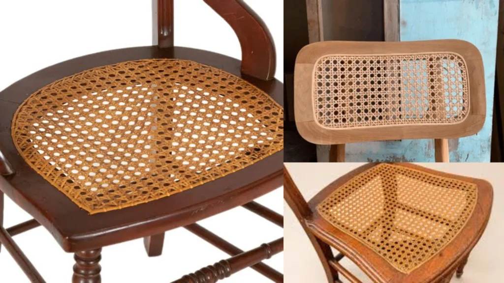 woven cane seat