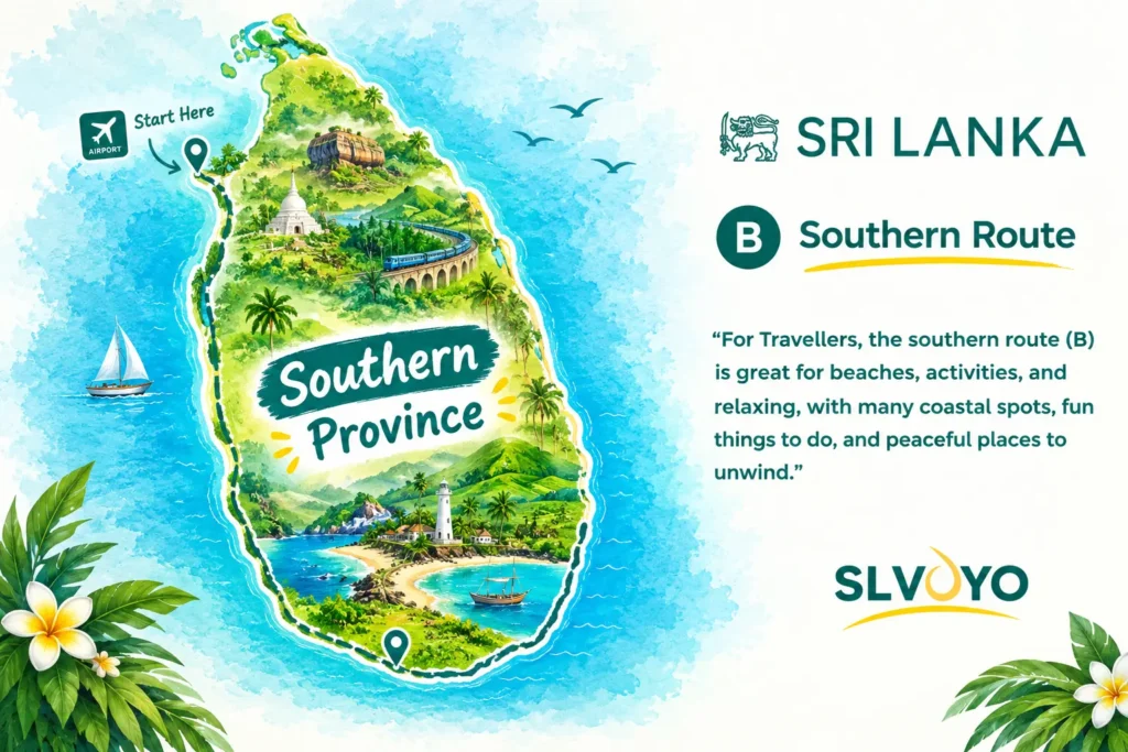 Sri Lankas Southern Route Poster